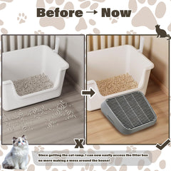 Midollarle cat ramp-waterproof-abs features durable, easy-to-clean material that resists stains and watermarks.