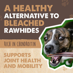 Mighty Paw beef gullet sticks pack with 30 chews ideal for teething.