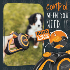 Mighty Paw correa 2.0 con bloqueo rápido para control rápido.