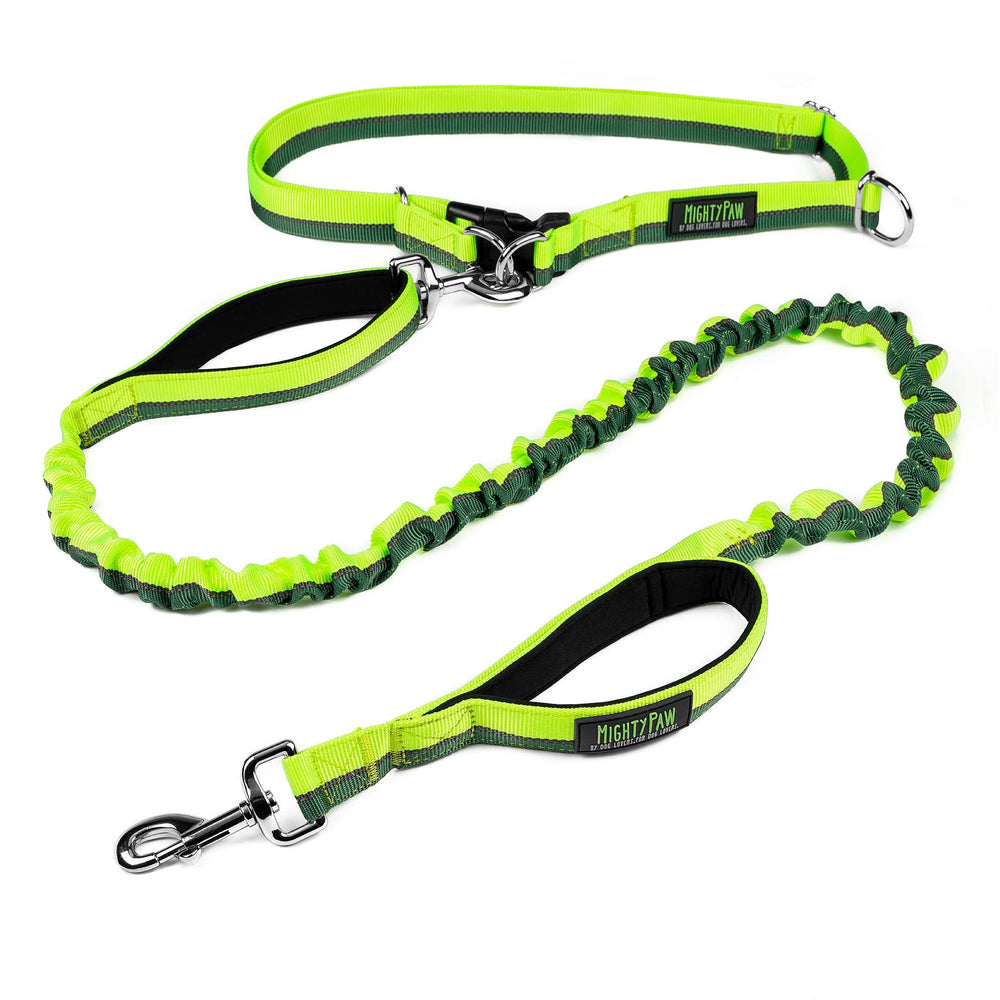 Mighty Paw Hands Free Dog Leash waist belt worn for comfortable hands-free walking