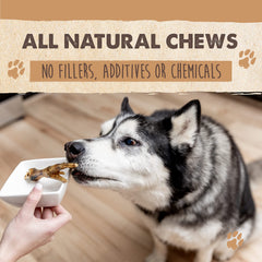 Mighty Paw Naturals chicken feet slow dried process close-up emphasizes flavor preservation