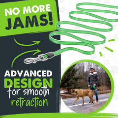 Mighty Paw reflective nylon tape increases visibility during walks.