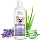 Mighty Petz two-in-one oatmeal shampoo bottle with a gentle, skin-friendly formula.