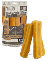 Mighty Paw Yak Chews packaging shown for easy storage and sharing.