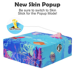 Migipaws MigiBox cardboard toy with holes promotes interactive pawing through cardboard challenges