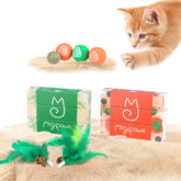 Migipaws Paw Palace replacements with three EVA balls for interactive play.