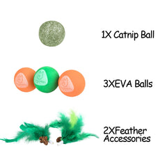 Migipaws Catnip Ball adds scent cues to engage curious cats during play.