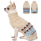 MIGOHI Classic dog sweater closeup knit warmth for small dogs