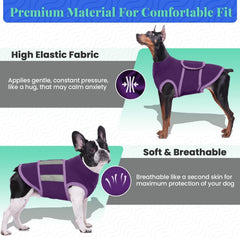 MIGOHI Dog Anxiety Relief Coat adjustable strap demonstrates easy on/off and snug fit