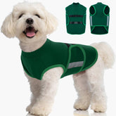 MIGOHI dog anxiety relief coat worn during fireworks for calmer behavior