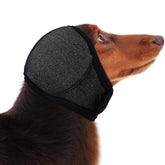 MIGOHI dog calming hoodie front view in grey for comforting warmth and security.