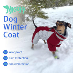MIGOHI reflective neckline for low-light safety during evening dog walks.