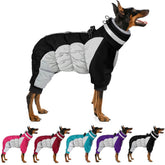 MIGOHI full body dog coat back view shows full coverage and warmth for cold walks.