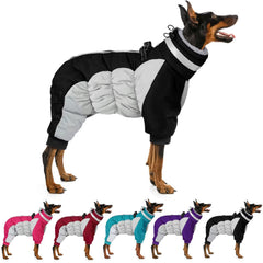 MIGOHI full body dog coat back view shows full coverage and warmth for cold walks.