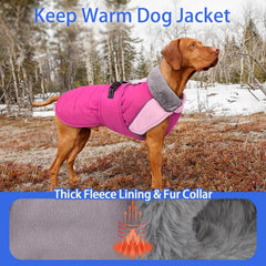 MIGOHI rosepink machine-washable dog coat stays clean after muddy adventures