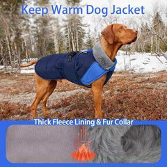 MIGOHI Snowproof coat features adjustable collar and buckle closures for secure fit