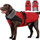 MIGOHI Snowproof Dog Coat front view shows warm, high-visibility protection for cold walks.