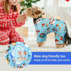 MIGOHI dog pjs offer 4-way stretch for unrestricted play and comfy naps.