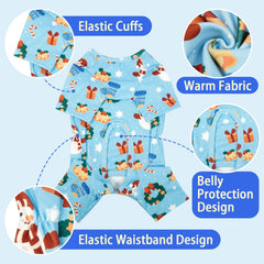 MIGOHI XXS dog onesie features full-coverage belly panel for warmth during cold walks.