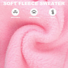 Mihachi pink fleece vest bottom-opening design aids bathroom breaks