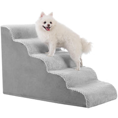MIHIKK dog stairs curved ramp helps pets reach beds safely with gentle slope.