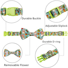 Miiemiu removable bowtie collar adds versatile flair to festive looks.