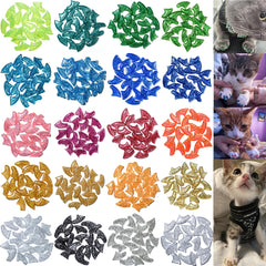 MiiOUU cat nail caps color palette for customizable looks and color coding.