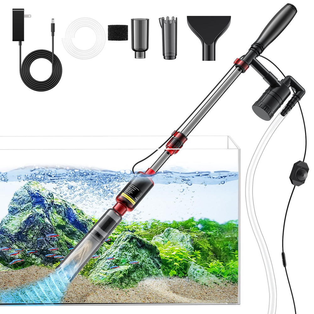 Mildhug fish tank cleaner assembled for quick maintenance and gravel cleaning