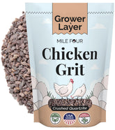 Mile Four chicken grit starter bag helps chicks digest feed.