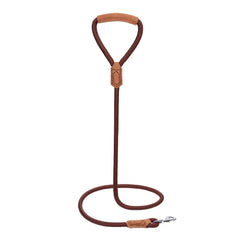 Mile High Life heavy-duty rope dog leash highlighting durable texture for rainy walks