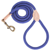 Mile High Life Reflective Dog Leash blue 60-inch for safer nighttime walks.