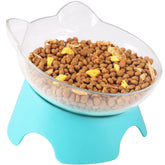 MILIFUN raised cat bowls with stand show tilted design for comfortable feeding posture