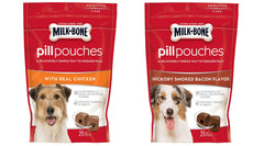 Milk-Bone Pill Pouches with real chicken ease pill time for dogs.