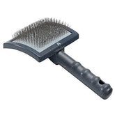Millers Forge curved slicker brush head large glides through coats for efficient detangling