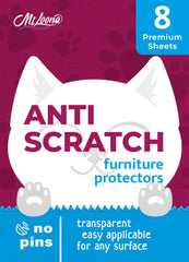 Miloona cat anti-scratch protector on couch edge reduces scratches.
