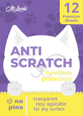 Miloona cat scratch protector on couch showing quick tool-free installation for scratch-prone furniture