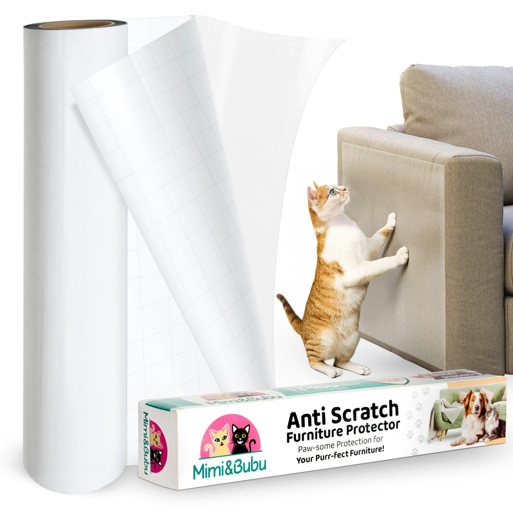 Mimi&Bubu anti-scratch protector roll shields sofas and chairs from claws.