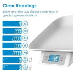 MINDPET-MED digital pet scale accuracy demonstrates 1g precision for tiny newborns.
