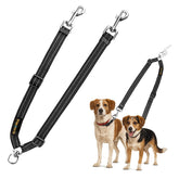 MingXpets double dog leash with swivel buckle keeps walks smooth and tangle-free.
