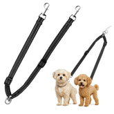 MingXpets double dog leash with 360° swivel prevents tangles during walks.