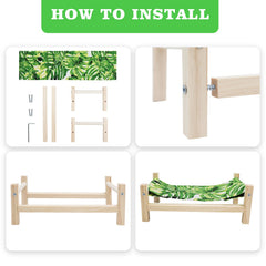 MinrzPet Habitat Accessory green bed adds comfort and style to terrariums.