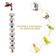 MinrzPet mineral block chew toy with protective film to remove before use