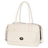 Minsong pet carrier purse outside view highlights stylish design and secure leash