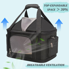 Minsong pet carrier folded compact for easy storage after trips