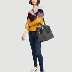 Minsong soft-sided leather purse highlights breathable mesh panels for airflow.