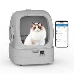 Mintakawa automatic cat litter box self-cleaning interior view for easy maintenance
