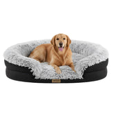 Miorun Fluffy orthopedic bed top view for spacious 43-inch lounge.