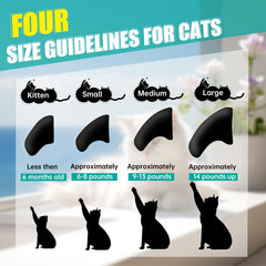 MiiOUU cat nail caps applicators assist precise placement during fitting.