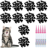 MiiOUU cat nail caps black packaging highlights bulk supply for multi-use.