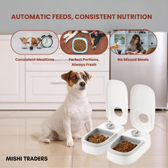 Mishi Traders automatic feeder top control panel for easy schedule setup.